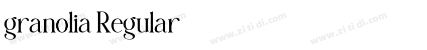 granolia Regular字体转换 granolia Regular字体转换